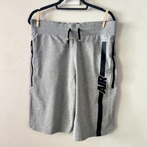 Nike Mens VTG Air Pivot V3 Fleece Shorts M Gray Zipper Pockets Sports 728275-063